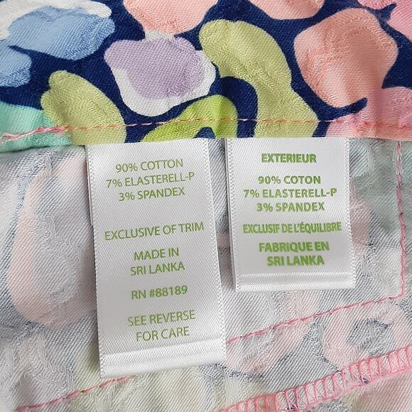 Lilly Pulitzer Ellie Shorts Gypsy Jungle Womens 8 Mosaic Multi Art Deco Preppy - Picture 7 of 11